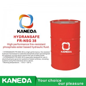 KANEDA HYDRANSAFE FR-NSG 38 Nagyteljesítményű tűzálló foszfát-észter alapú hidraulikus folyadék.